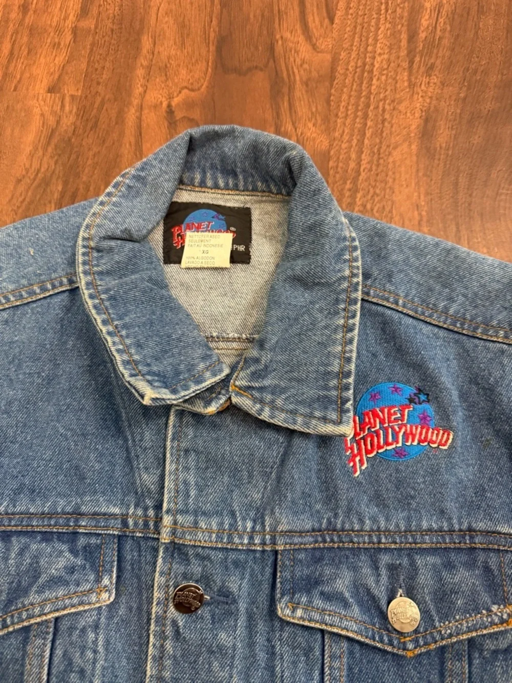 Planet Hollywood Orlando Vintage Blue Denim Jacket